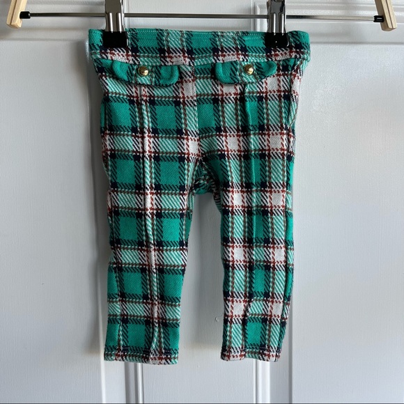 Janie and Jack Other - •Janie & Jack•  Plaid 100% Cotton Knit Pants - Size 6-12 Months